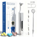 Home Tooth Polisher,Multi-Functional LED Tooth Polisher,Aluminum Alloy with Anti-Slip Texture,9 polishing Paste Units,USB Type-C Charging,6 Polished Accessories,Personal Portable Dental Care Tool