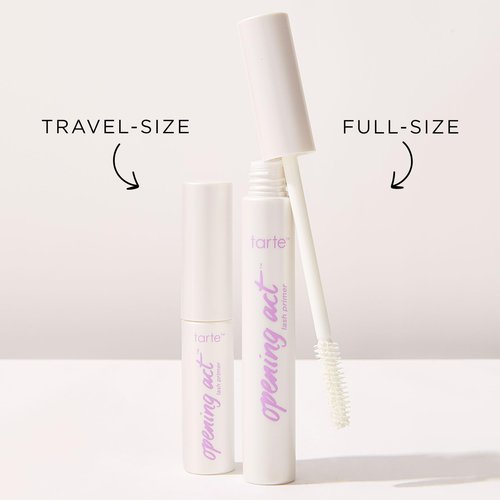 tarte opening act lash primer – Conditioning Mascara Base for Longer, Full Sizeer, Volumized Looking Lashes, Cruelty-Free Eyelash Primer with Vitamin C & Castor Oil, Vegan & Cruelty-Free, travel size