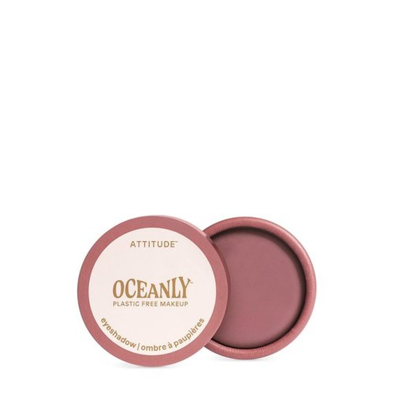 ATTITUDE Oceanly Eyeshadow - EWG Verified Matte Cream Formula | Vegan & Plastic-Free, Dusty Rose, 0.16 Fl Oz