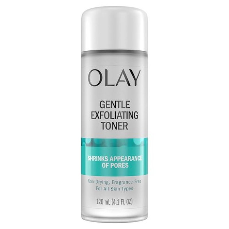 Olay Gentle Exfoliating Toner - Fragrance-Free Pore Treatment Face Cleanser | 4.1 Fl Oz