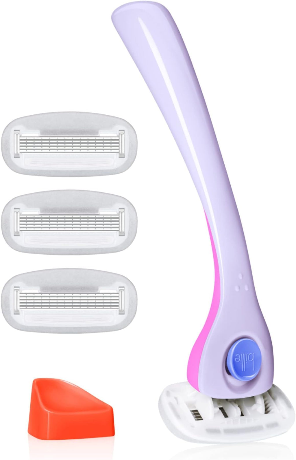 Billie Razors for Women Shave Kit – Women’s Razor + 4 x 5-Blade Razor Refills + Magnetic Holder – DreamPop,(Pack of 12)