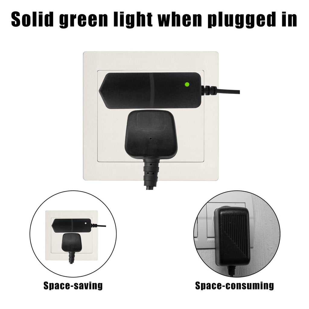 Cordless Vacuum Charger for H016 HA016, 26.5V Powerful Suction Replacement Charger Adapter Compatible with Homeika Stick Vacuum Cleaner Accessories & Parts (Black)