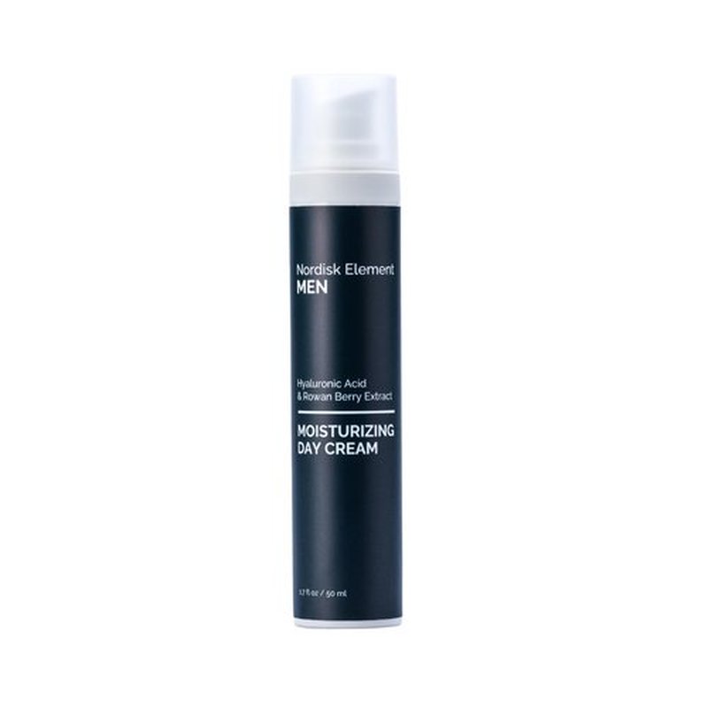 Nordisk Element Men’s Moisturizing Day Cream | Deep Hydration Mens Face Moisturizer with Hyaluronic Acid & Rowan Berry | Lightweight Non-Greasy Face Cream for All Skin Types, Vegan & Clean, 1.7oz