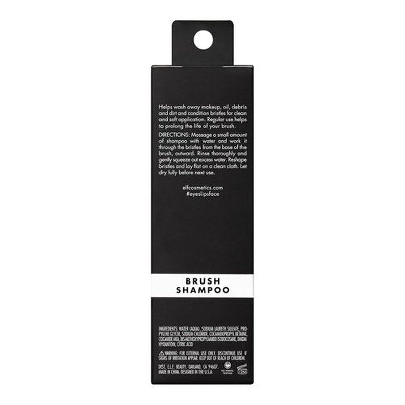 e.l.f. Makeup Brush Shampoo - Gentle Conditioner for Easy Oil & Dirt Removal | 4.1 Fl Oz, Vegan & Cruelty-Free