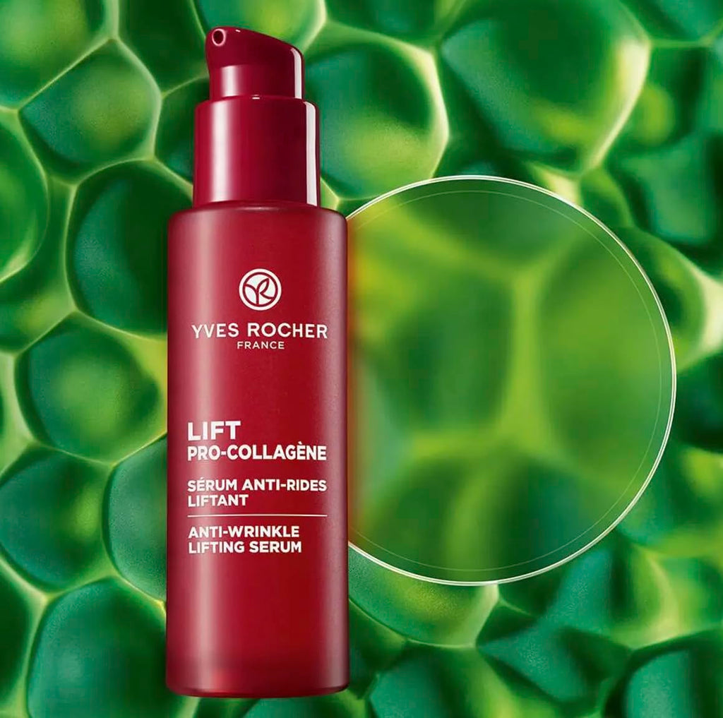 Yves Rocher Lift Pro-Collagen Anti-Wrinkle Lifting Serum, Firming Anti-Aging Face Serum with Plant Collagen & Hyaluronic Acid, Smooths Wrinkles, Improves Elasticity, Hydrating, 30ml / 1 fl oz