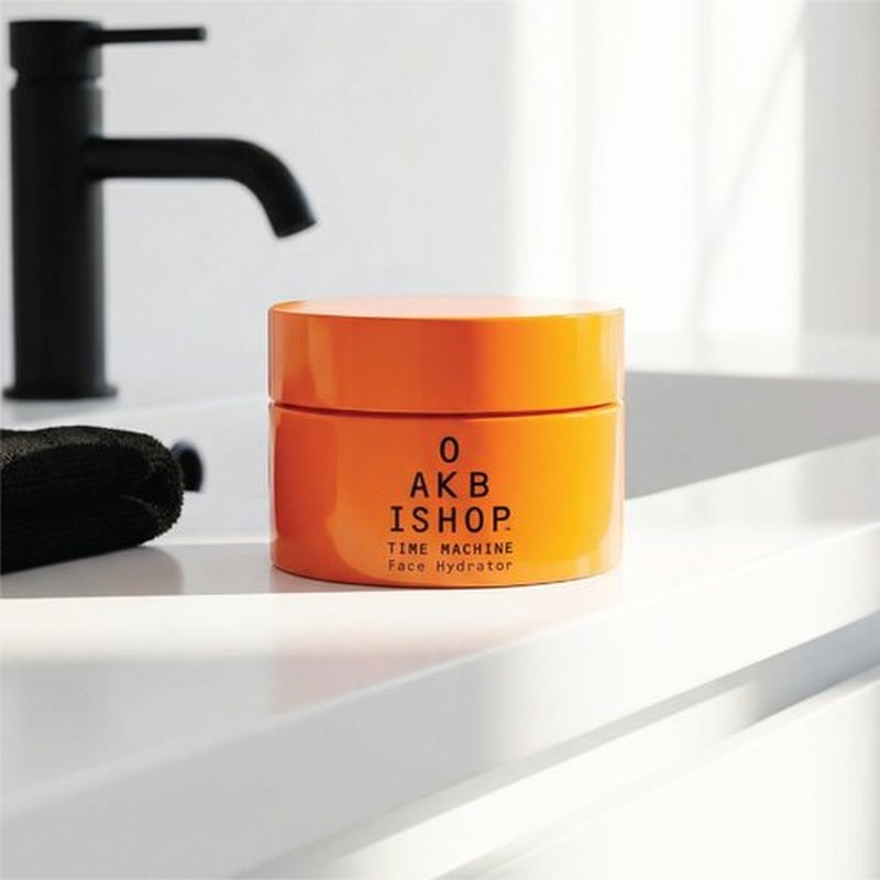 Oak Bishop Time Machine Men’s Face Moisturizer – Anti Aging Cream with Caffeine, Hyaluronic Acid & Squalane – Firming, Lightweight, Non-Greasy – 1.69 oz