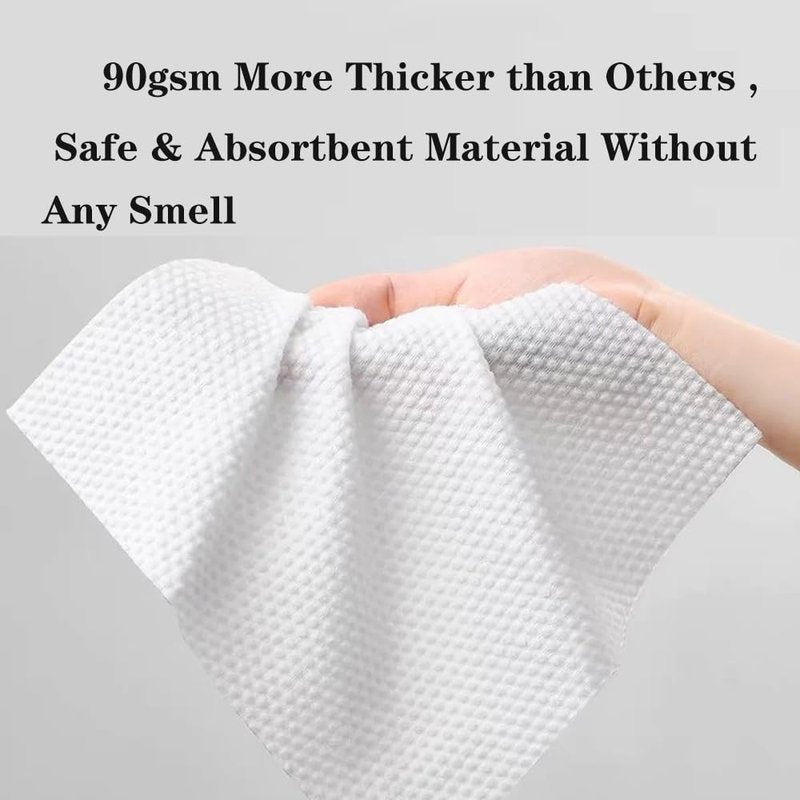 【Large Pack】Disposable Face Towels 160 Count,Hanging Design100% Bio-based Viscose Ultra Thick Face Towelettes,Dual-Texture,Single Use Face Towels Dry Wipes for Blemish or Sensitive Skin (160 count)