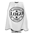 Custom Barber Cape Personalized Logo Text Photo Hair Cutting Cape Salon Haircut Kit Hairdressing Apron for Barbershop White