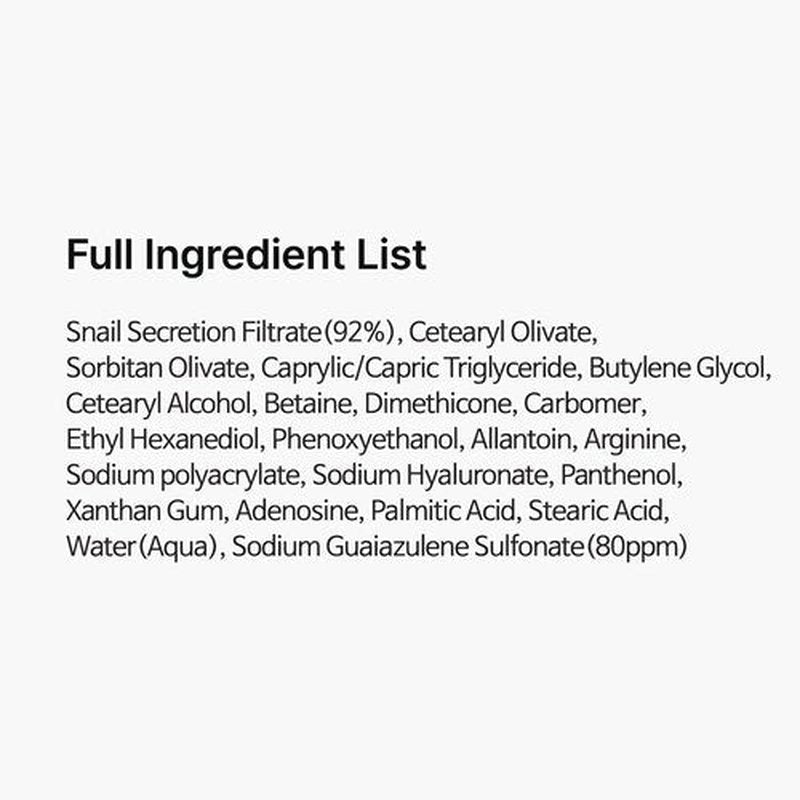 TIA'M TIAM Snail & Azulene Calmfort Cream, 3.38 fl oz, 92% Snail Mucin, Lightweight Calming & Moisturizing Cream for Soft, Glass Skin, Korean Skin Care, Day & Night Moisturizer Face Cream