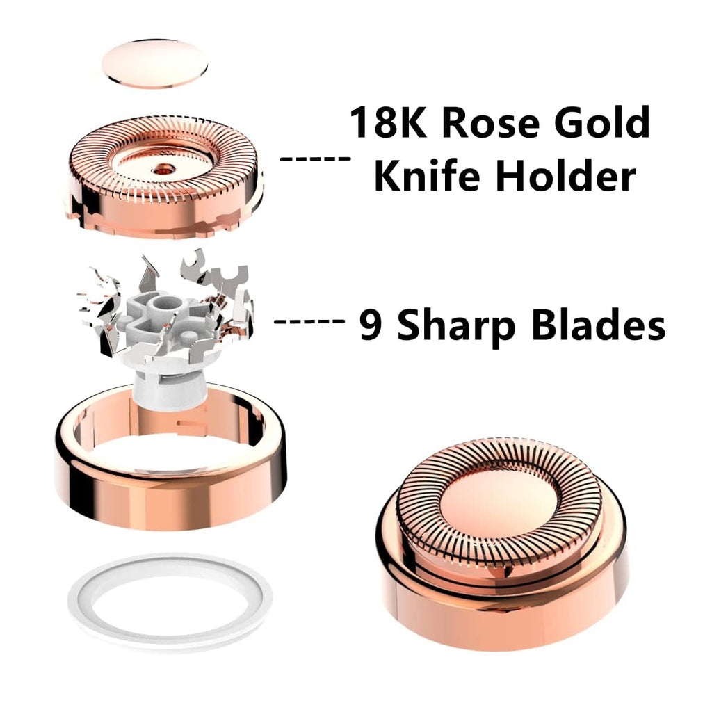 Replacement Heads For Finishing Touch Flawless Facial Hair Remover,Women Hair Removal Shaving Head First Generation (2PCS, GEN 1)