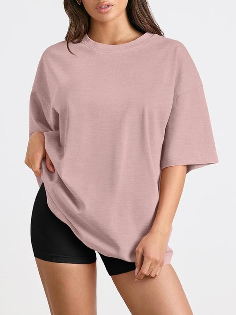Trendy Queen Oversized Women's Summer T-Shirts - Plus Size Casual Short Sleeve Tops