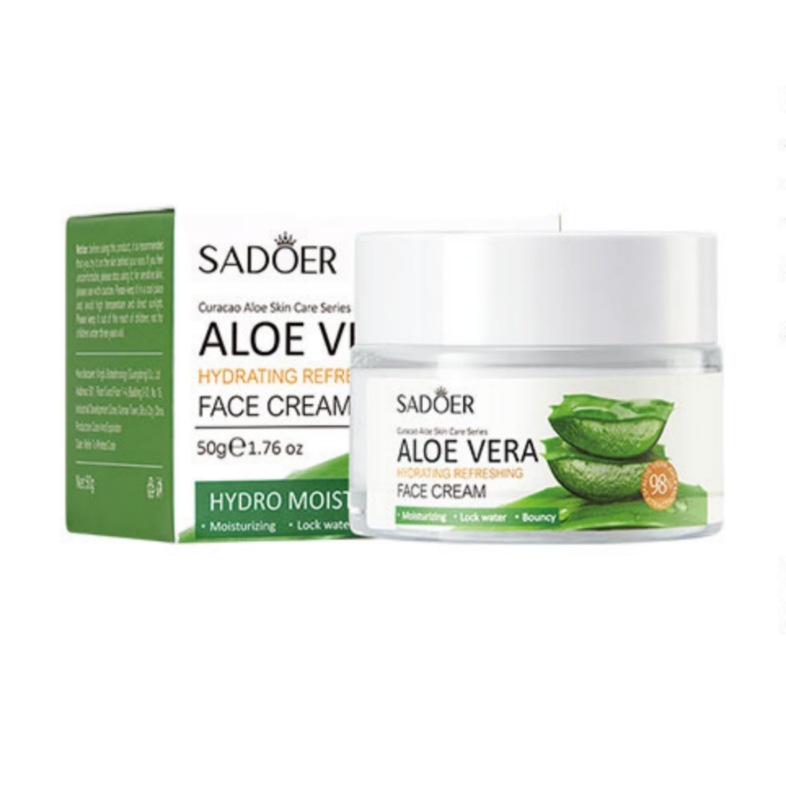 suckoo For Sadoer Aloe Vera Moisturizing Face Cream Lotion,Moisturizing Face Moisturizers,Firming Hydrating Facial Creams,Facial Skin Care,Brighten skin tone 50g 1.76 oz
