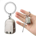 VOGARB Portable Mini Nail Clippers Collapsible Keychain Nail Clipper for Men and Women Fingernail and Toenails, Stainless Steel, Champagne