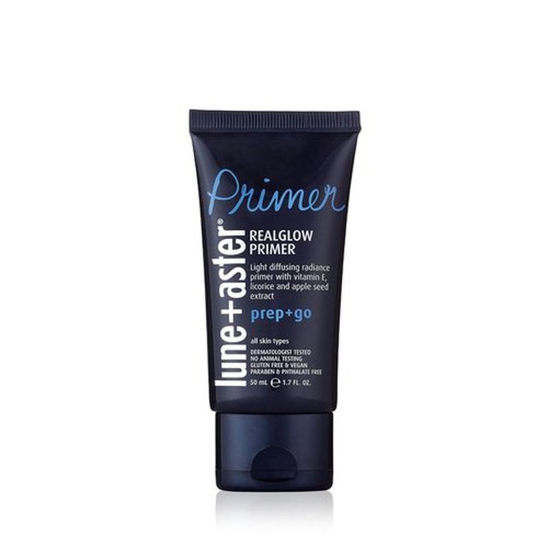 Lune+Aster RealGlow Primer - Sheer Radiant Primer with Vitamin E & Licorice Extract | Vegan, Gluten-Free | 1.7 Fl. Oz
