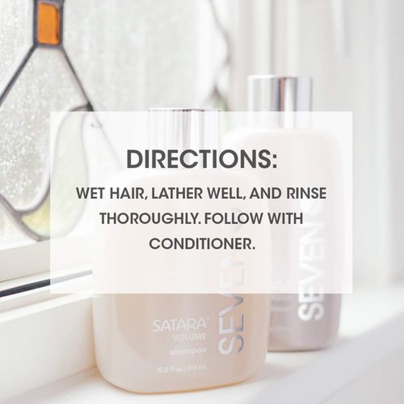 SEVEN Haircare Satara Volume Shampoo - Sulfate & Paraben Free, Pro Vitamin B5 & Argan Oil, 32oz