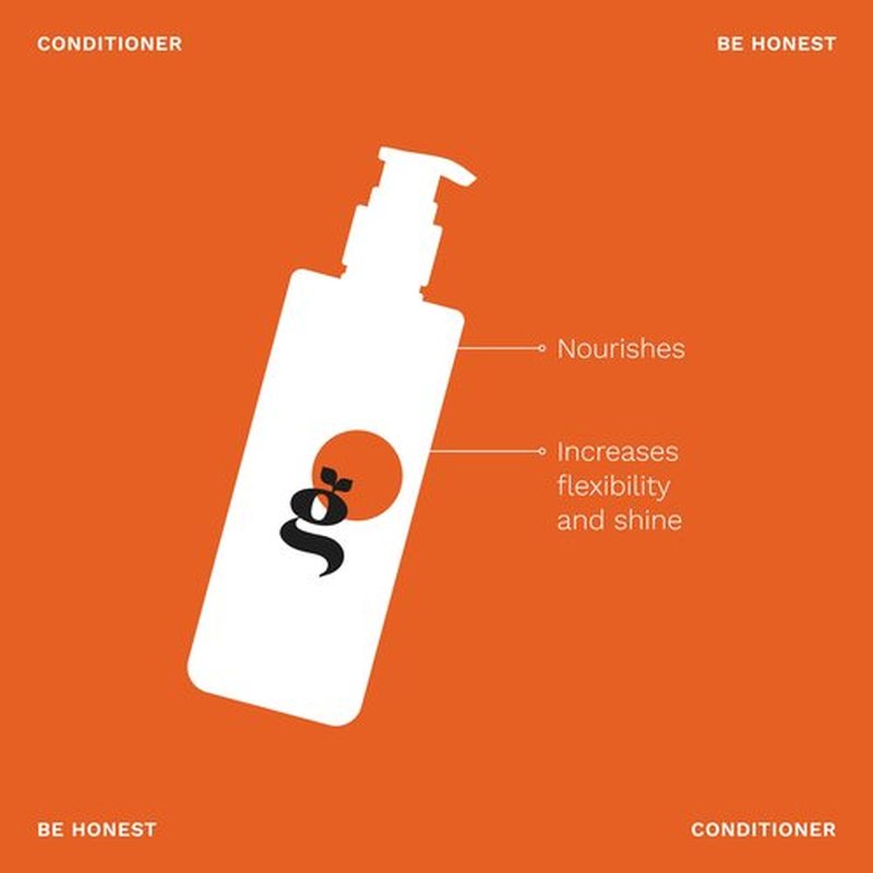 Ginger Milk BE HONEST Conditioner for all hair types. Rich in botanical actives and vitamins for optimal suppleness and shine. (8.5 fl oz.)