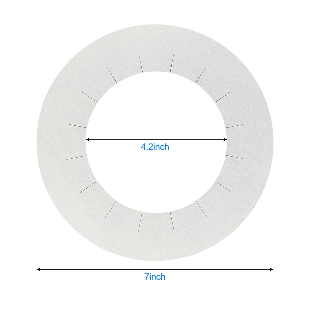 30 Pieces Clean Collars for Wax Warmer, Wax Universal Protective Collors for Wax Can, Waxing Supplies (White, 30 Pack)