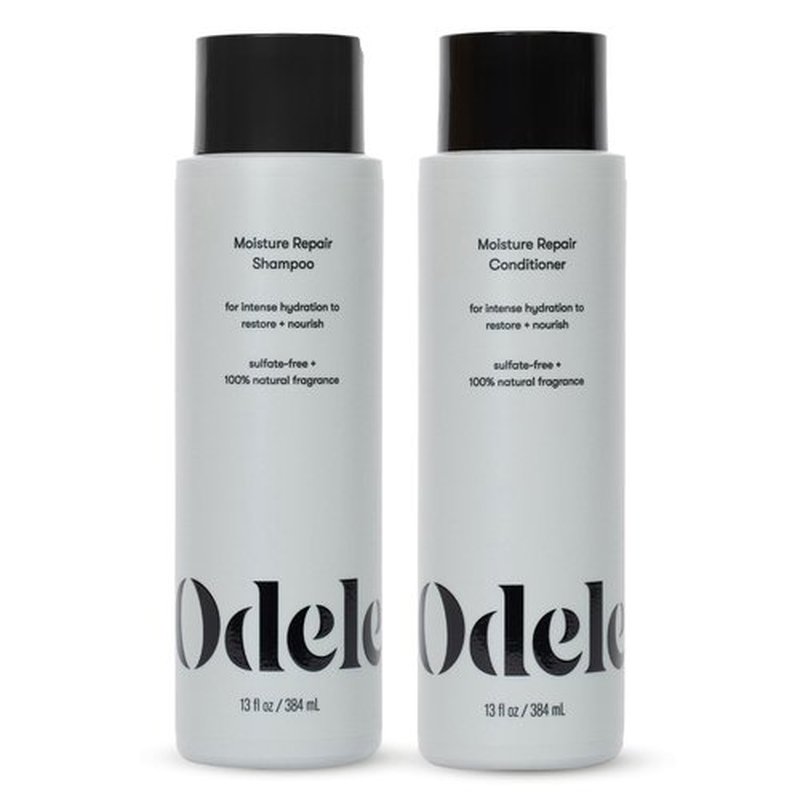 Odele Moisture Repair Sulfate-Free Shampoo & Conditioner Set, for Intense Hydration to Restore & Nourish Dry or Damaged Hair, 13 Fl Oz Each (2-Pack)