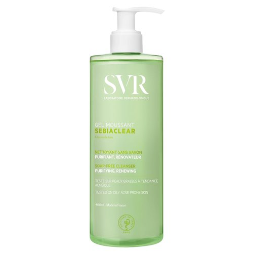 SVR Sebiaclear Cleansing Gel - Purifying Formula for Oily Skin | 400ml (13.53 Fl Oz)