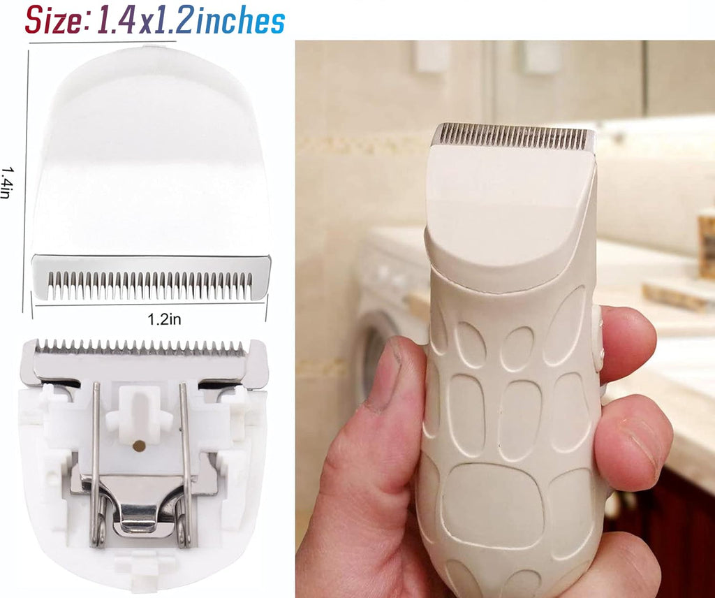 4Pcs Professional Peanut Clipper/Trimmer Snap On Replacement Blades #2068-300, Compatible with Wahl Peanut Hair Clipper/Trimmer, White.