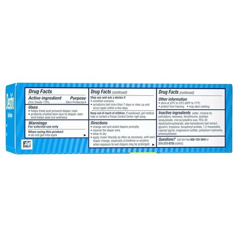 Desitin Daily Defense Diaper Rash Cream - Zinc Oxide Protection | 4 oz & 2 oz Bundle Pack