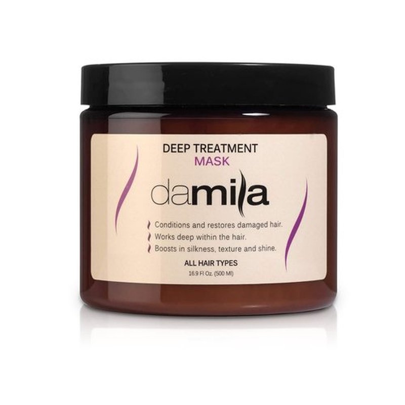 Damila Keratin Hair Mask - Deep Conditioning Treatment for Dry, Damaged Hair - 16.9 Fl. Oz | Restores Silkiness & Shine