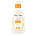 Aveeno Protect + Hydrate Sunscreen Lotion - Moisturizing SPF 60, Water & Sweat Resistant, 12 Fl Oz