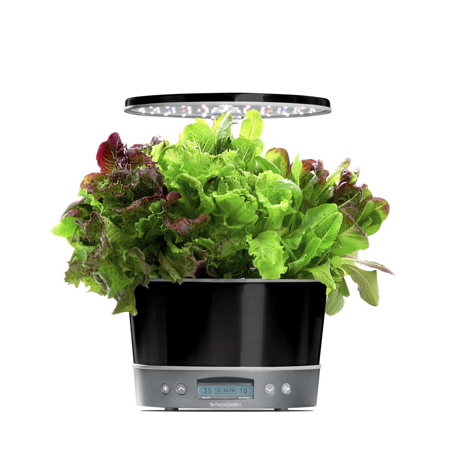 AeroGarden Harvest Elite 360, Platinum Stainless