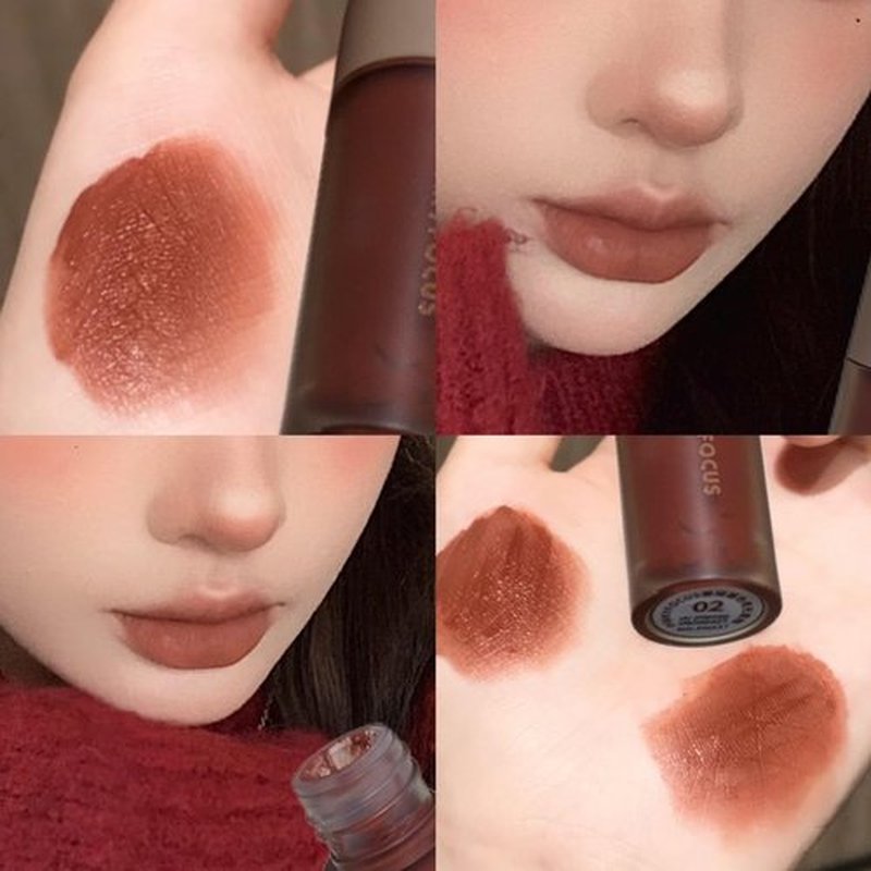 Skiennix 6-Piece Matte Lip Gloss Set - Velvet Finish for Autumn & Winter | Long-Lasting Formula