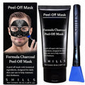 SHILLS Charcoal Mask for Men - Deep Cleansing Formula with Brush Set | 1.69 fl. oz