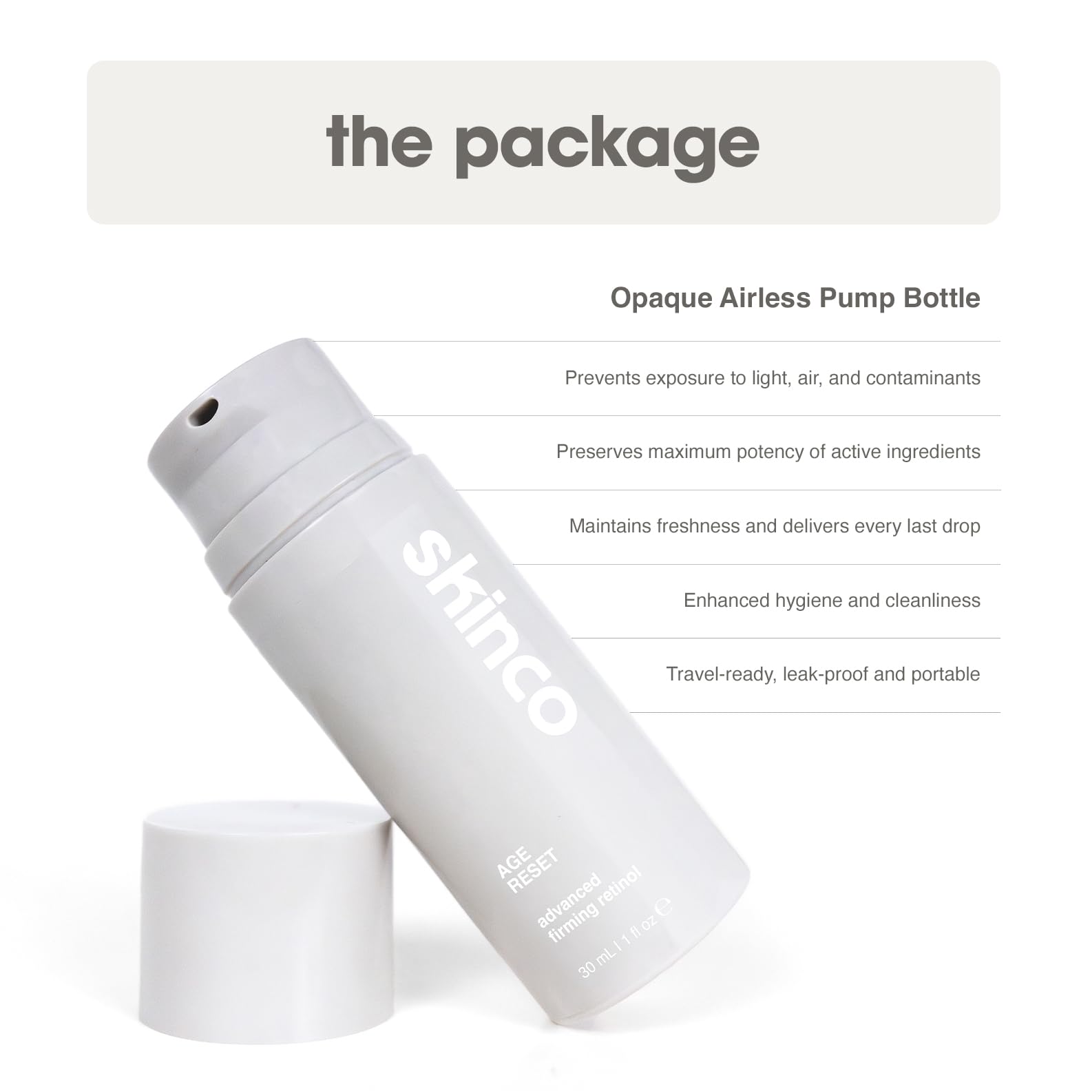 Skinco Age Reset Advanced Retinol Serum – Professional Strength Formula with Hyaluronic Acid, Vitamin E & Botanical Extracts | Smooths Fine Lines, Firms & Brightens Skin (1 fl oz)