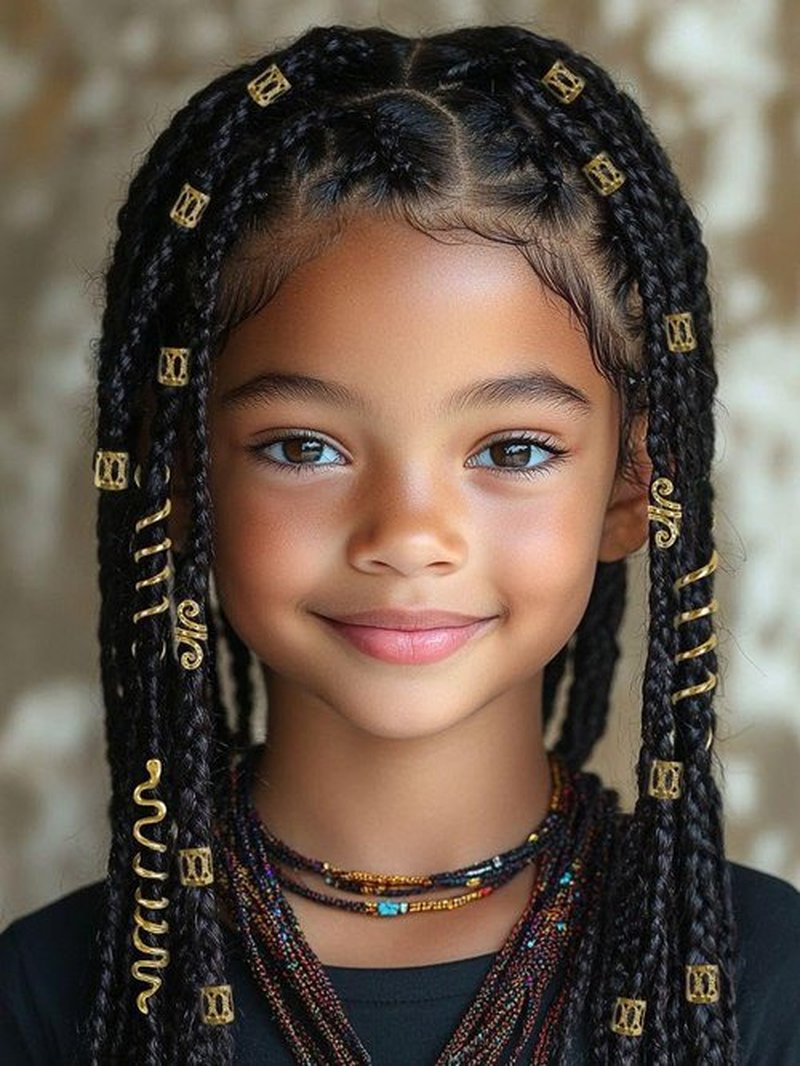 TEBIEKOY 26pcs Gold Hair Accessories for Women Loc Hair Jewelry for Braids Metal Dreadlock Beads Set Snake Hair Clips Decoration Gold