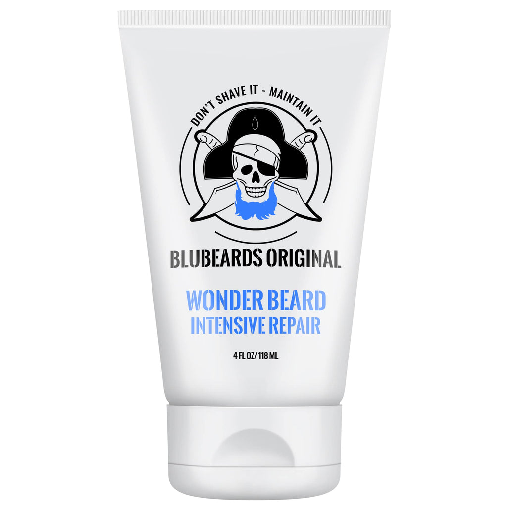 Bluebeards Original Beard Conditioner for Men - 4 oz Wonder Beard Intensive Repair with Meadowfoam Seed Oil & Amino Acids to Deeply Restore, Soften, and Rejuvenate Your Beard and Skin - Made in USA