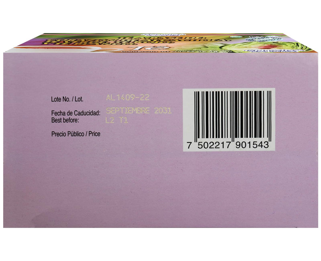 1 Box/Caja Alcachofivida Artichoke TEA- Box with 30 tea bags / Caja con 30 sobres de te
