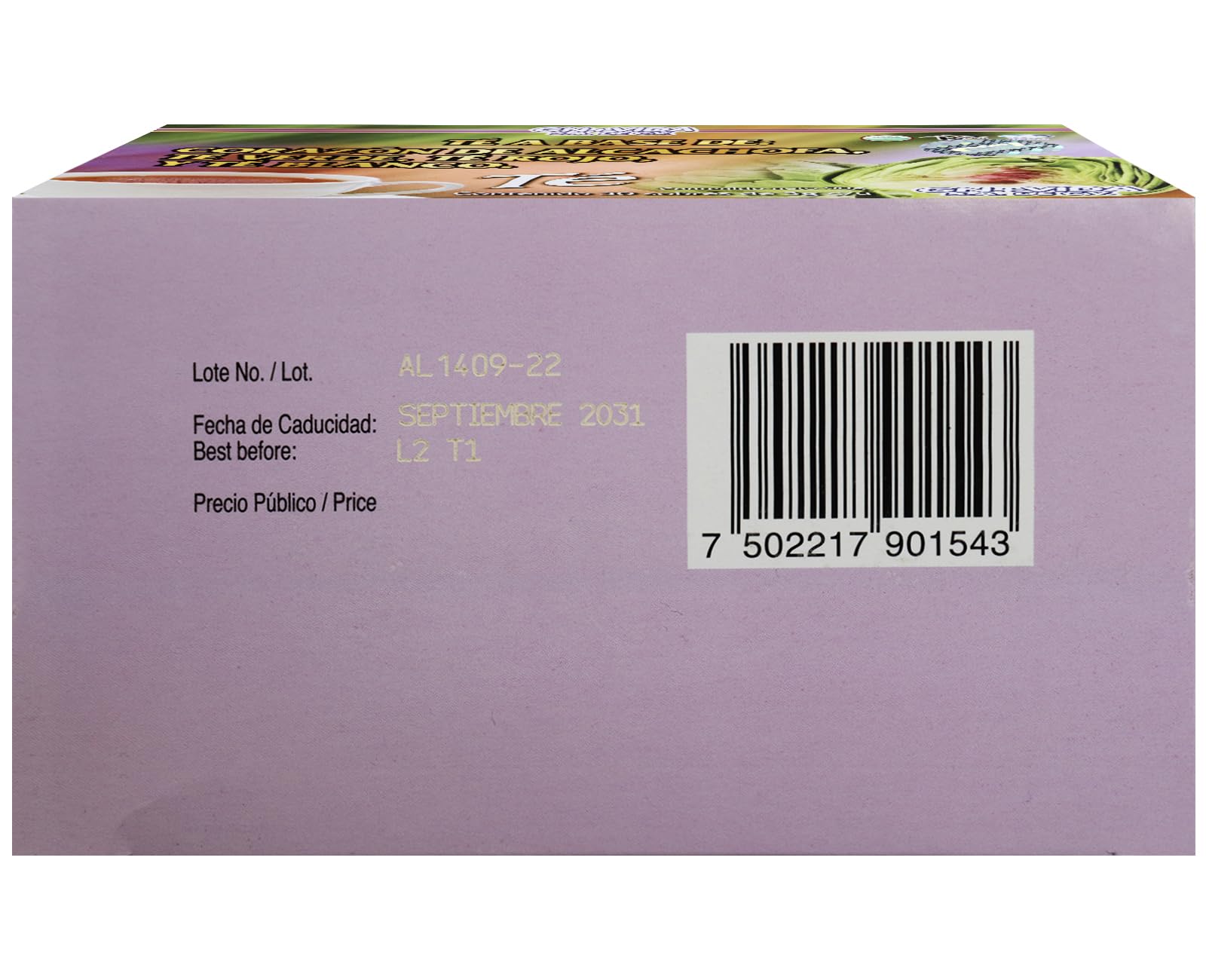 1 Box/Caja Alcachofivida Artichoke TEA- Box with 30 tea bags / Caja con 30 sobres de te