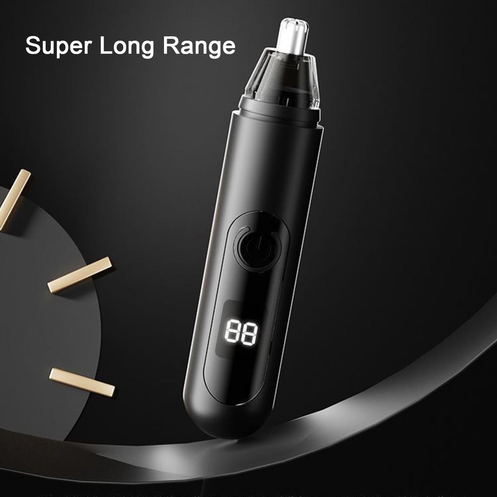 HILYC Professional Nose Hair Trimmer, LED Display, USB Rechargeable, Waterproof Double-Edge Blade for Men, Women, IPX7 Rated, 2026 Model (Round Bottom)