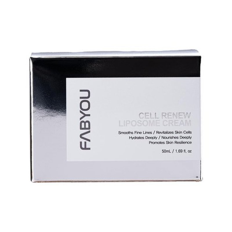 FABYOU Cell Renew Liposome Facial Cream 1.69 fl oz - Anti-Aging EGF Stem Cell Moisturizer for Face with 6GF (50,000ppm), Peptides & Ceramide, Korean Skin Care for Deep Hydration & Firming