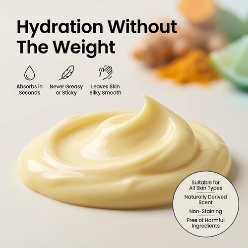 Motor City Organics Turmeric Lemon Body Lotion for Hydrating Skin - Lightweight Daily Moisturizer with Clean Ingredients, Fast Absorbing Body Cream | 10.2 oz