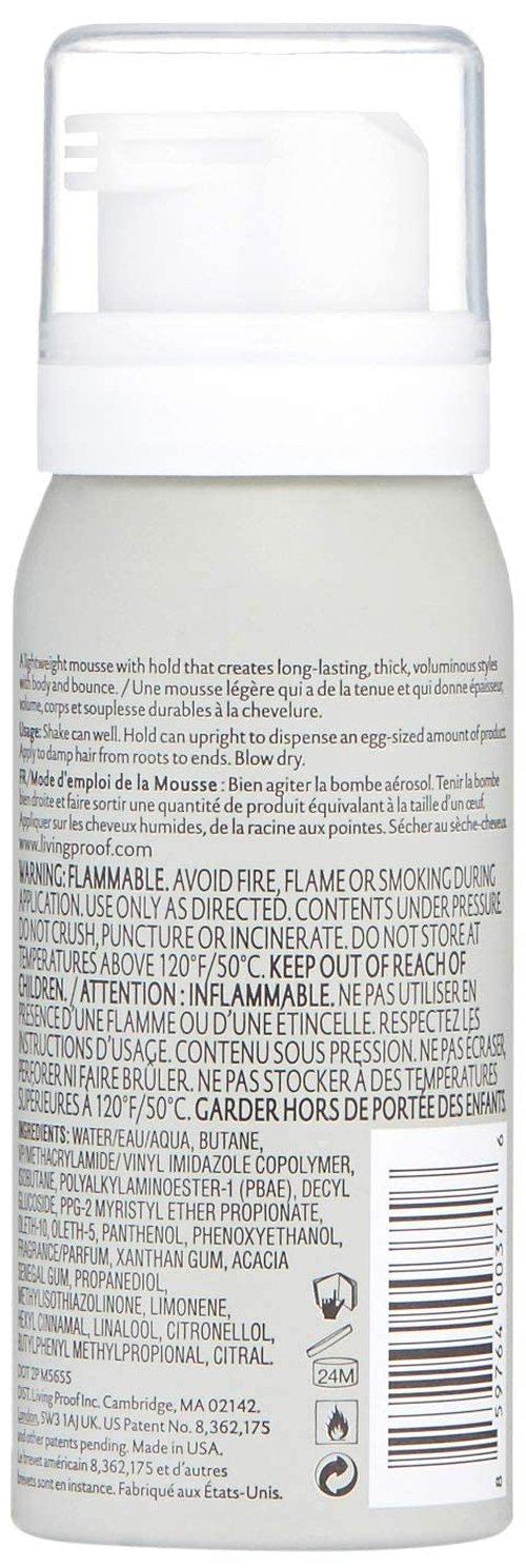Living Proof Full Thickening Mousse - Volumizing Hair Treatment for Fuller, Thicker Hair