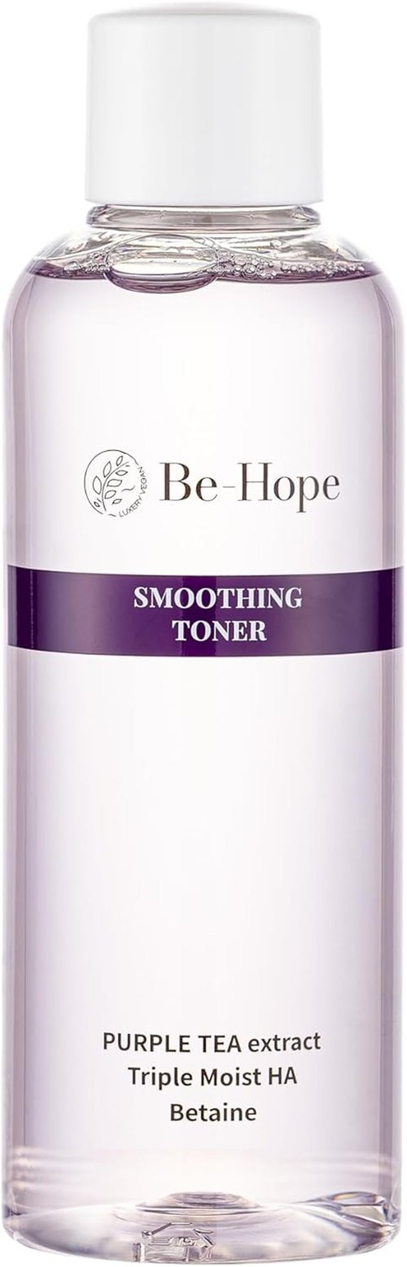 Be-Hope Vegan Luxury Smoothing Toner - Hydrating Facial Toner with Peptides & Panthenol | pH Balanced for Sensitive Skin - 200ml / 6.76 fl oz