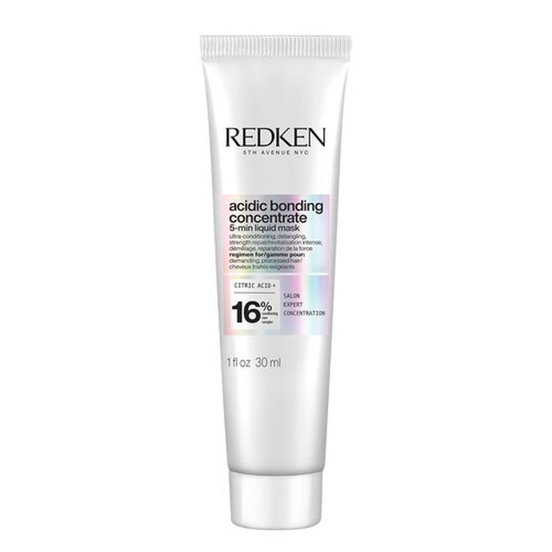Redken Acidic Bonding Concentrate Hair Mask - Hydrating 5-Minute Liquid Mask for Strengthening Dry, Damaged Hair
