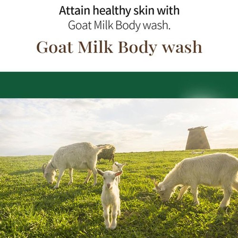 SHOWERMATE Goat Milk Body Wash with Manuka Honey - Nourishing Formula, 27 fl oz / 800 ml