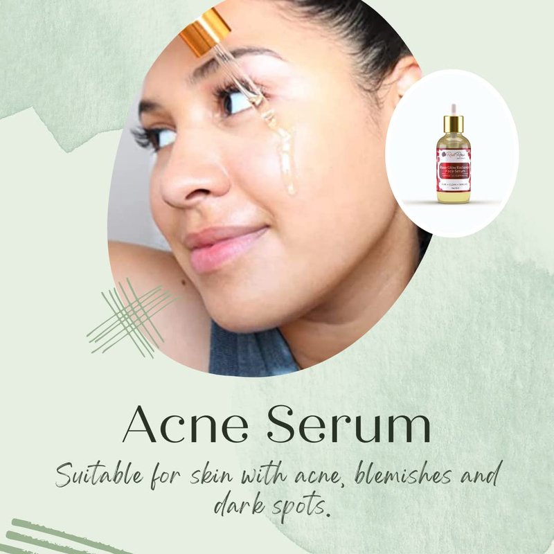 Red Rose Naturals Rose Glow Radiance Face Serum | Daily Hydration For Anti-Aging, Glowing Serum For All Skin Types, Suitable for oily skin, dry skin, sensitive skin | Vegan - 15 ml