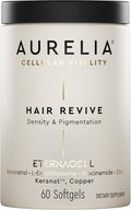 AURELIA Hair Revive - Advanced Cellular Anti-Aging Supplement for Fuller, Healthier Hair | Zinc & Resveratrol