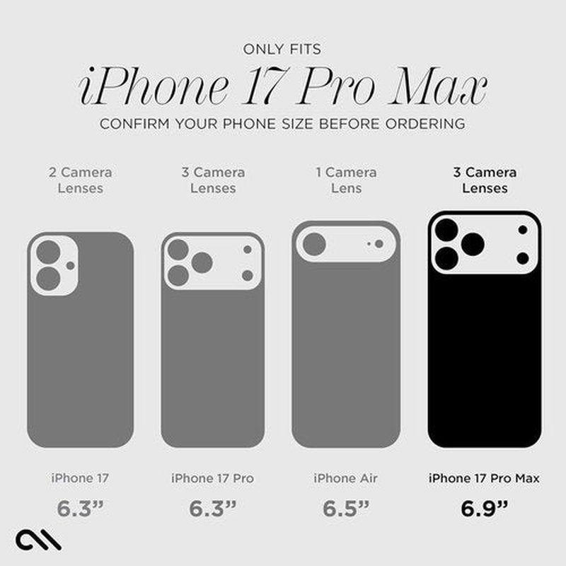 Case-Mate Soap Bubble iPhone 17 Pro Max Case - Stylish MagSafe-Compatible Cover with 12ft Drop Protection | Peach Iridescent