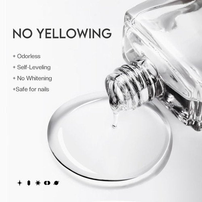 Glamonade Matte Top Coat Nail Polish - Quick Dry Clear Coat for Long-Lasting Manicure | 0.34 FL Oz