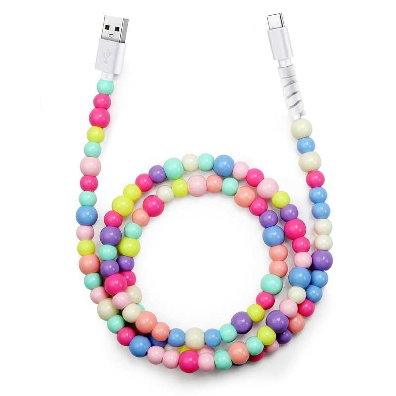 Aolcev USB C Cable - 66W Fast Charging Cord | 3.3FT Cute Beaded Design for iPhone & Galaxy Devices