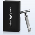 CHARMMAN Classic Double Edge Safety Shaving Razor, Pure Copper Handle,1 Razor + 10 pcs Super Stainless Steel Blades