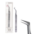 Curacoro Lash Tweezers for Eyelash Extensions - LashSmith 90° Tweezer for Easy Fan, Promade Fan & Multi-layered Lashes
