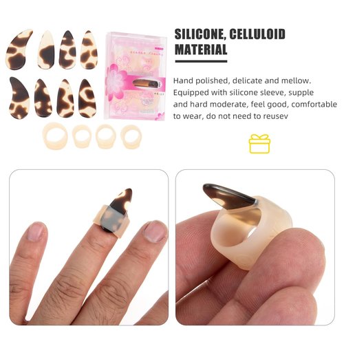 Guzheng Nail Protectors Silicone Finger Covers for Guzheng Practice and Learning Comfortable Durable Nail Guards for Players